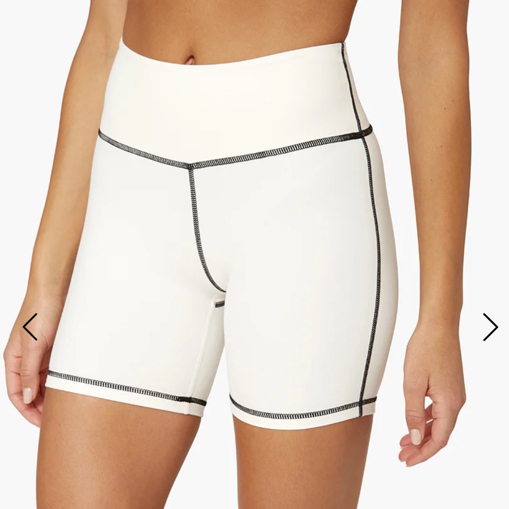 WE WORE WHAT CORSET BIKER SHORT BRUSHED POLY